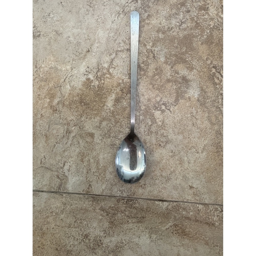 Vtg Nevco Stainless Steel Serving Spoon Japan MCM Long Handle 10.5"